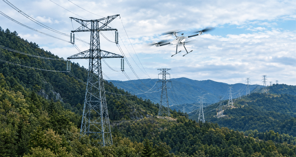 Long-endurance UAV mission over mountainous terrain for extended inspection coverage